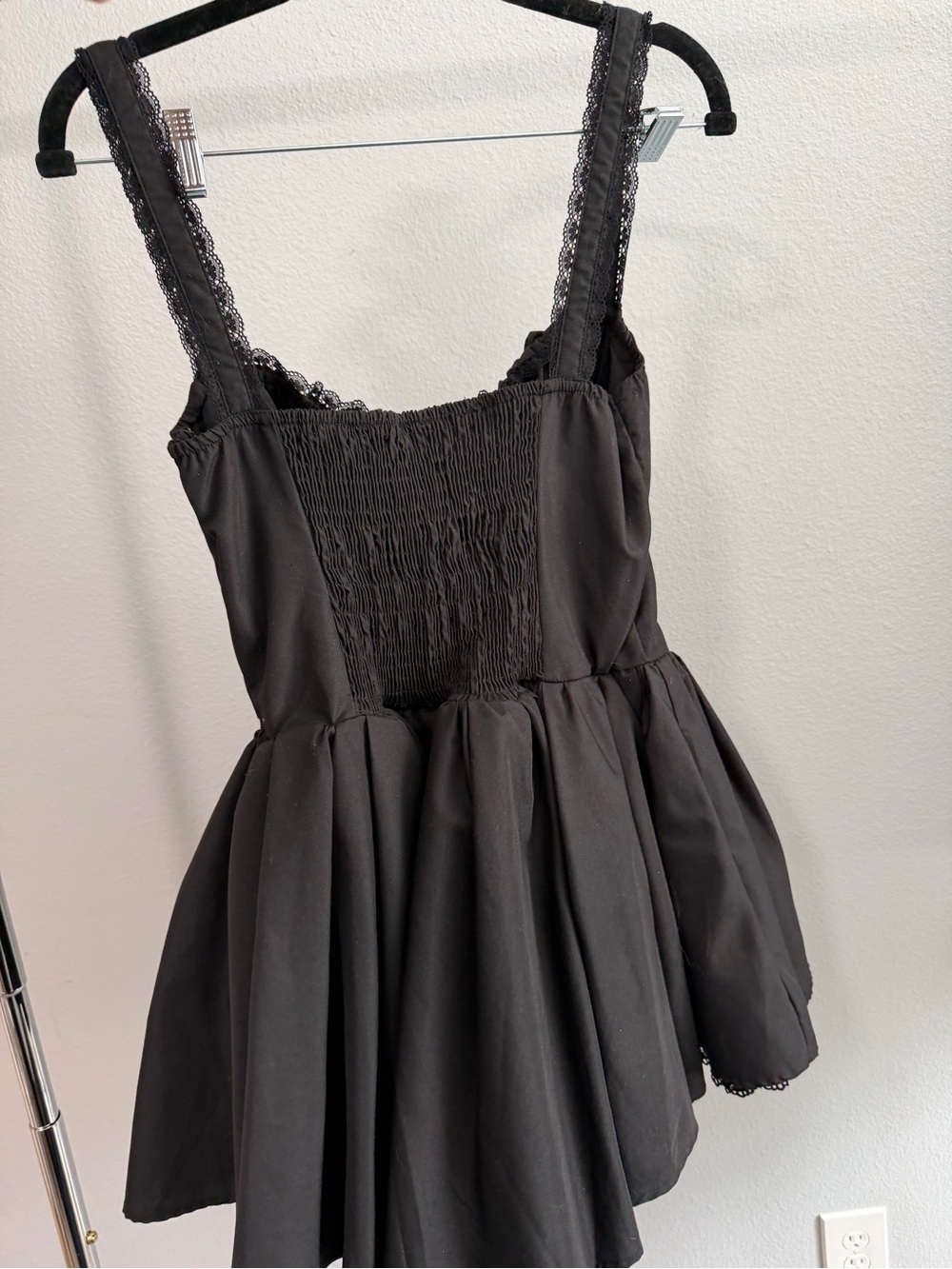 Black Gothic Ruffle Dress - Picture 2 of 4